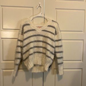 Pink Rose striped knit sweater (S)